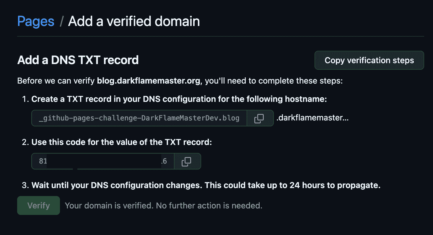 Add a DNS TXT record